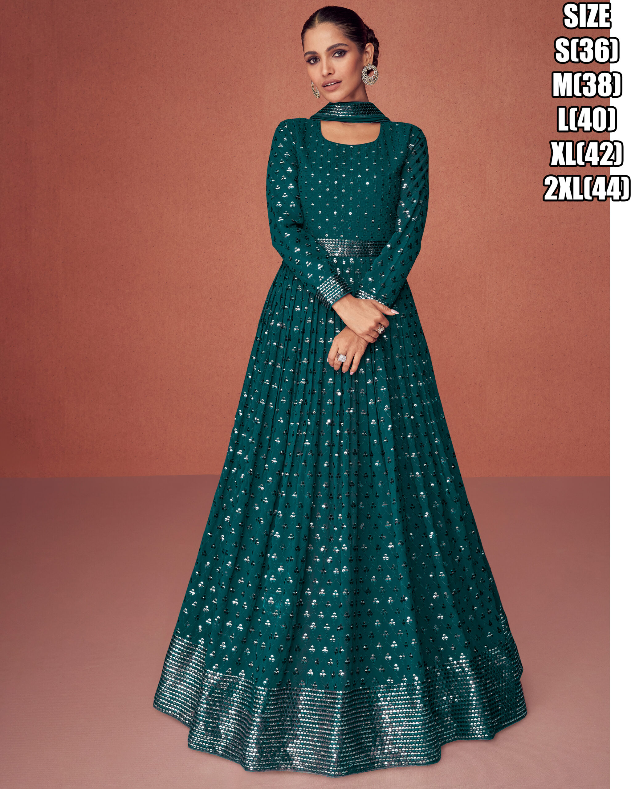 Aashirwad Creation Present Season Gold Catalog Ready To Wear Gown