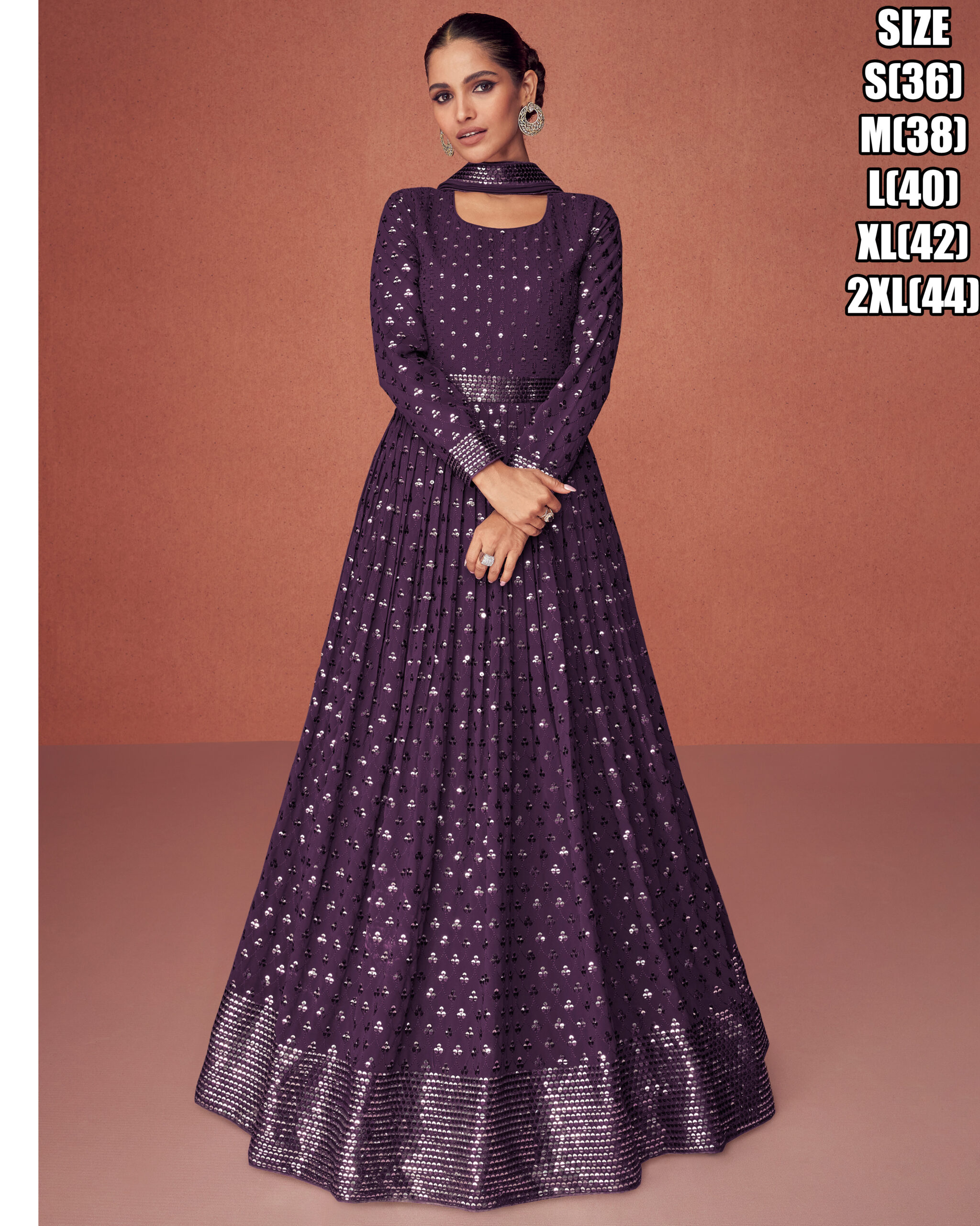 Aashirwad Creation Present Season Gold Catalog Ready To Wear Gown