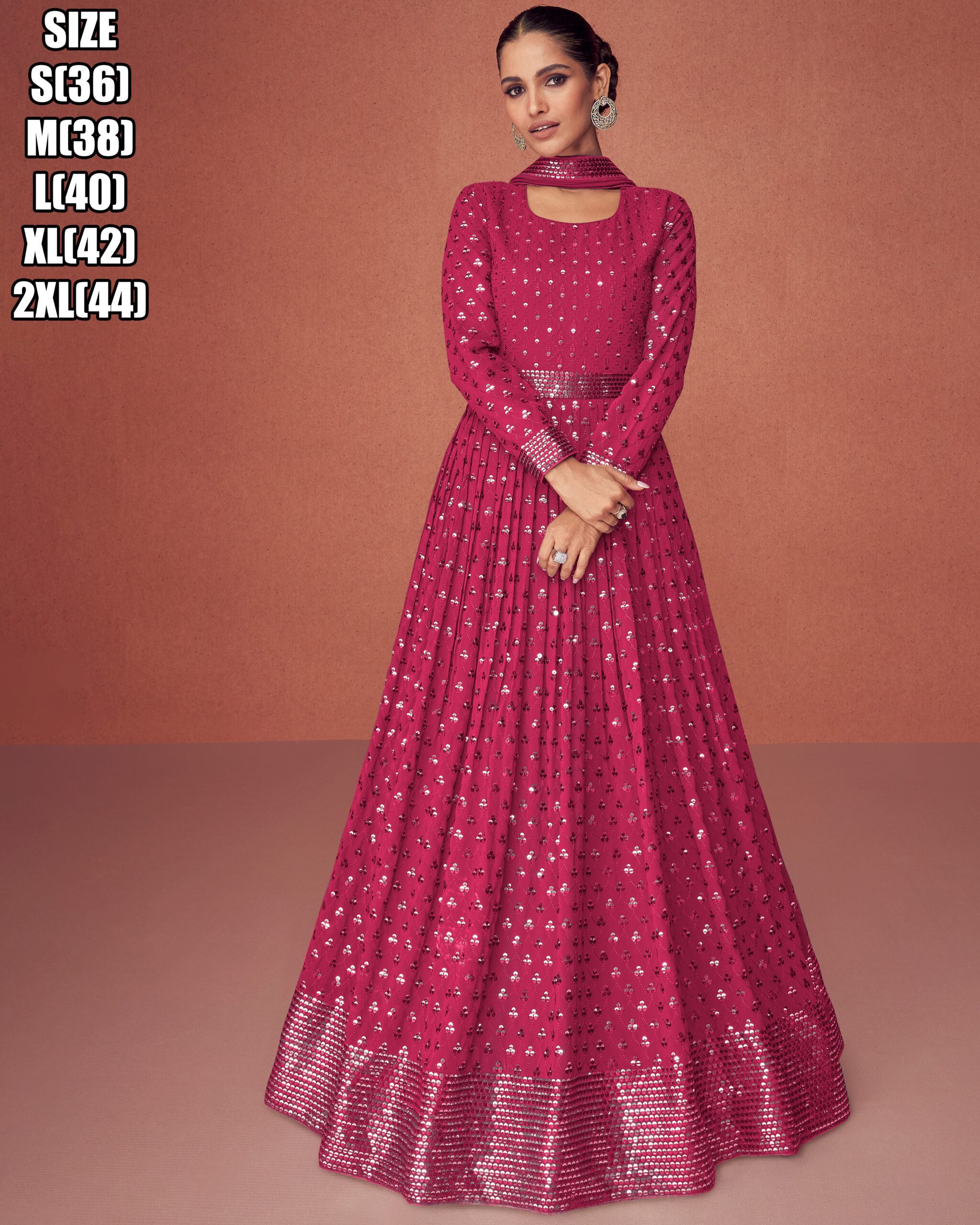 Aashirwad Creation Present Season Gold Catalog Ready To Wear Gown