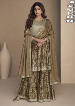 Aashirwad Creation Presents Flower Readymade Plazzo Style Salwar Suits Catalog Wholesaler