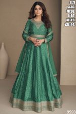 Chinon Silk Readymade Gown with Dupatta Embrace Timeless Glamour