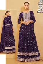 Nyra Cut Readymade Real Georgette Embroidery Salwar Suit
