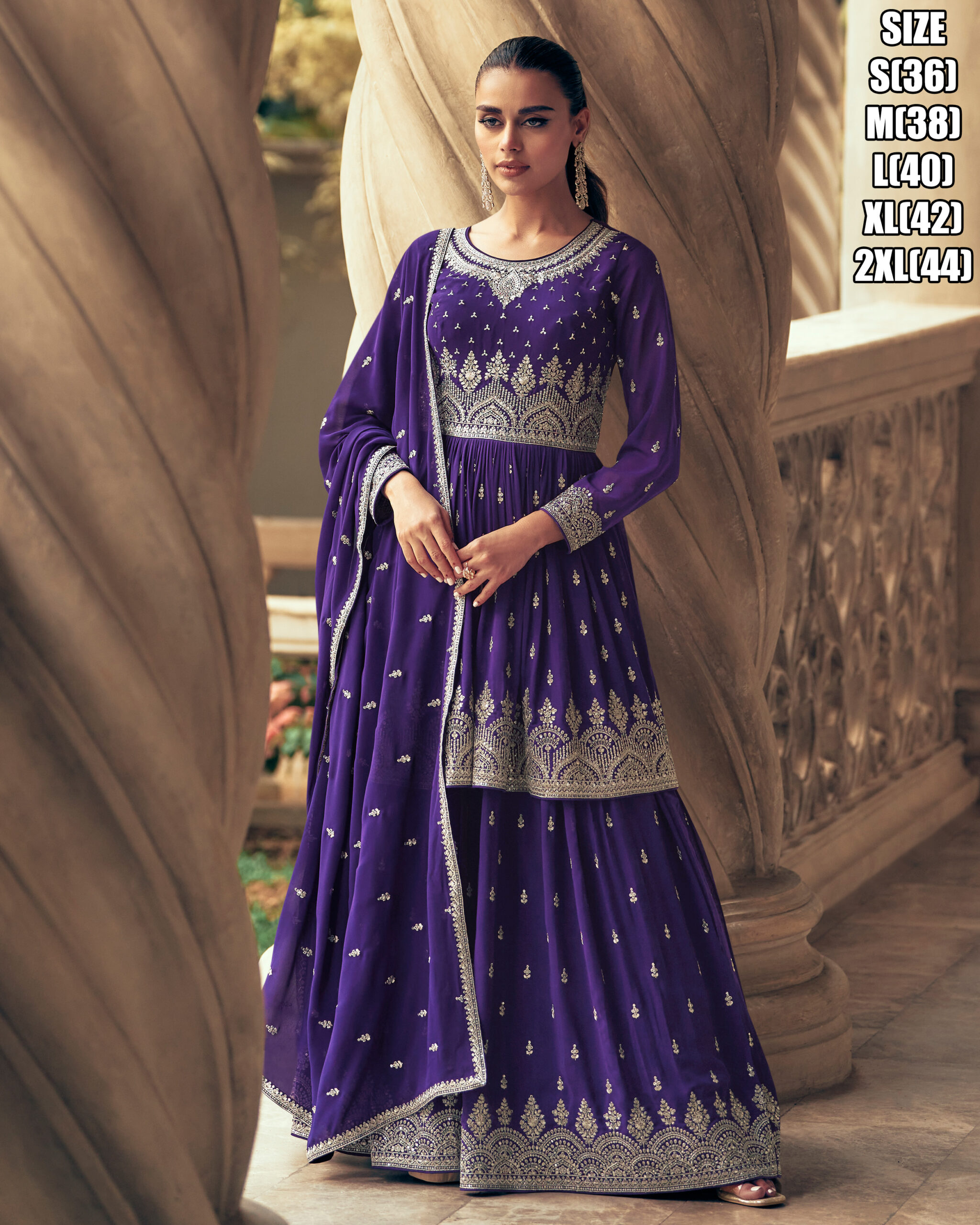 Aashirwad Creation Present Sadaf Ready To Wear Real Georgette Salwar Suit