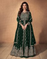 Elegance Personified Indulge In Luxurious Real Georgette Ensemble With Exquisite Embroidery Elevate Your Wardrobe With Effortless Style In This Ready Made Masterpiece