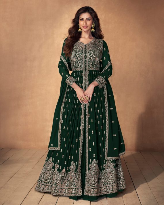 Elegance Personified Indulge In Luxurious Real Georgette Ensemble With Exquisite Embroidery Elevate Your Wardrobe With Effortless Style In This Ready Made Masterpiece