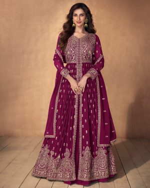 Elegance Personified Indulge In Luxurious Real Georgette Ensemble With Exquisite Embroidery Elevate Your Wardrobe With Effortless Style In This Ready Made Masterpiece