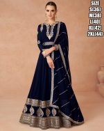 Women's Readymade Real Georgette Embellished Partywear Long Dresses | Long Dresses With Sleeves Evening Gowns
