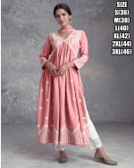 Ethnicrang Women's Stitched Pure Rayon Embroidery Narya Cut Kurti Pent With Dupatta