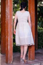 Handcrafted Khadi Cotton Tunic With Multi-Thread Work for a Unique and Stylish Look