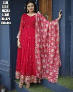 Elevate Your Glamour with Our Faux Georgette Designer Gown with Dupatta