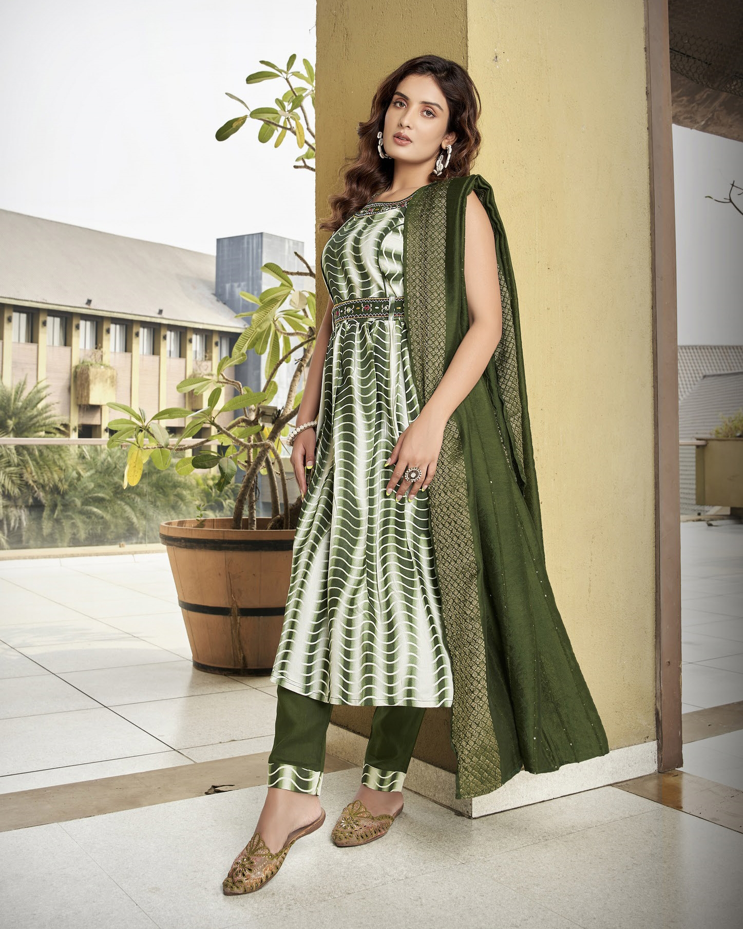 Parra Studio Anupama vol 1 Nayra Cut Muslin Fancy Designer Kurti Set