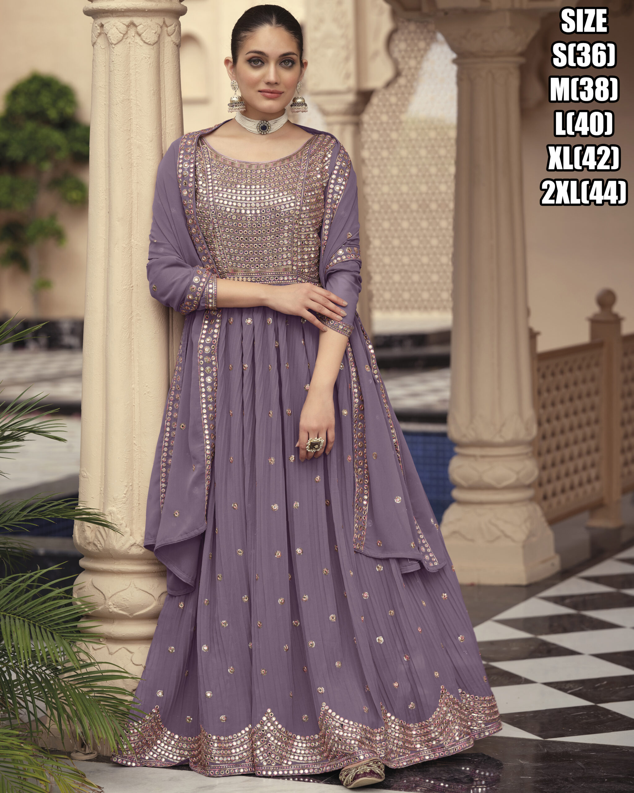 Presenting Partywear Georgette Long Gown Collection