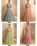 Ashirwad Presents Disha Georgette Embroidery Readymade Gown Collection