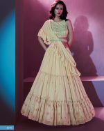 Unveil Elegance With Our Semi-stitched Lehenga Choli. Experience The Fusion Of Digital And Thread Work, A Perfect Blend Of Tradition And Modernity. Tailor To Your Fit And Celebrate Occasions In Style. 🌟💃