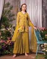 Anju Fabrics Present New Catalog Ehsaas Readymade Kurti Plazzo With Dupatta
