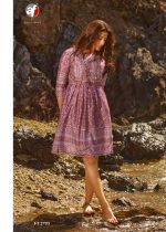 Fashion Talk Vol 2 By Anju Fabrics Ready To Wear Short Kurti With Fancy Dori