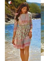 Fashion Talk Vol 2 By Anju Fabrics Ready To Wear Short Kurti With Fancy Dori