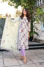 Chic Pure Cotton Schiffli Top, Jaam Satin Bottom, And Cotton Dupatta With Embroidery And Hand-light Work Get The Perfect Blend Of Style And Comfort
