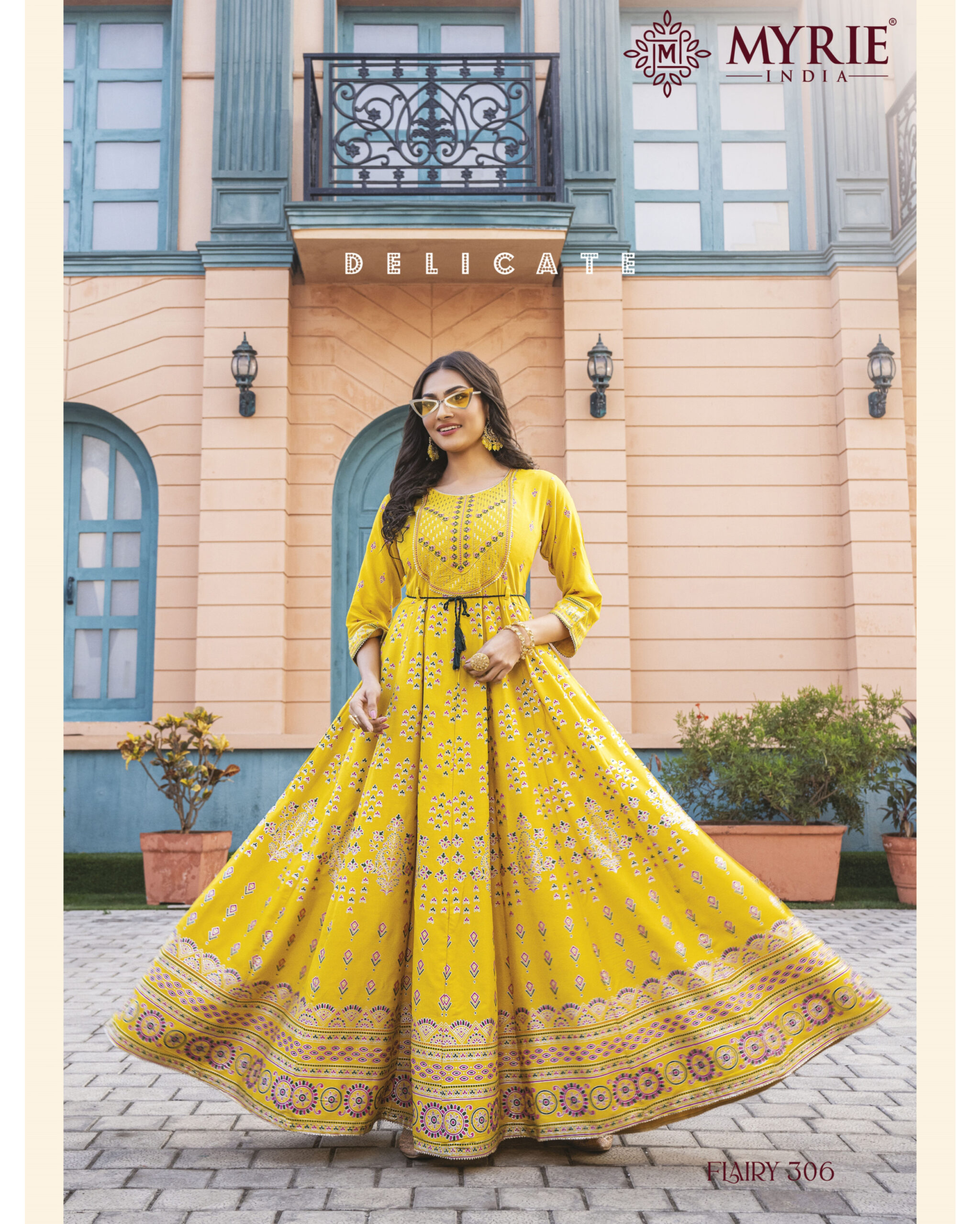 Myrie Present Flairy Vol 3 Rayon Printed Gown