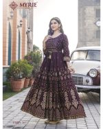 Myrie Present Flairy Vol 3 Rayon Printed Gown