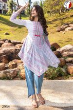 Elegant Co-ord Set with Intricate Embroidery and Tassel Accessories - Perfectly Crafted in Mul Cotton and Cambric Cotton