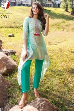 Elegant Co-ord Set with Intricate Embroidery and Tassel Accessories - Perfectly Crafted in Mul Cotton and Cambric Cotton