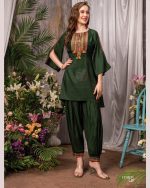 Anju Fabrics Present New Catalog Fusion Vol 3 Readymade Kurti With Afghani Pent