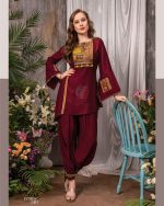 Anju Fabrics Present New Catalog Fusion Vol 3 Readymade Kurti With Afghani Pent