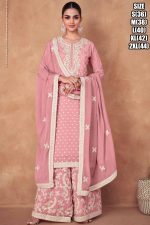 Presents Real Chinon Readymade Plazzo Style Salwar Suits Catalog