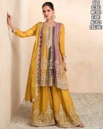 Gulkariya Present Preet Ready To Wear Embroidery Sharara Shalwar Suit