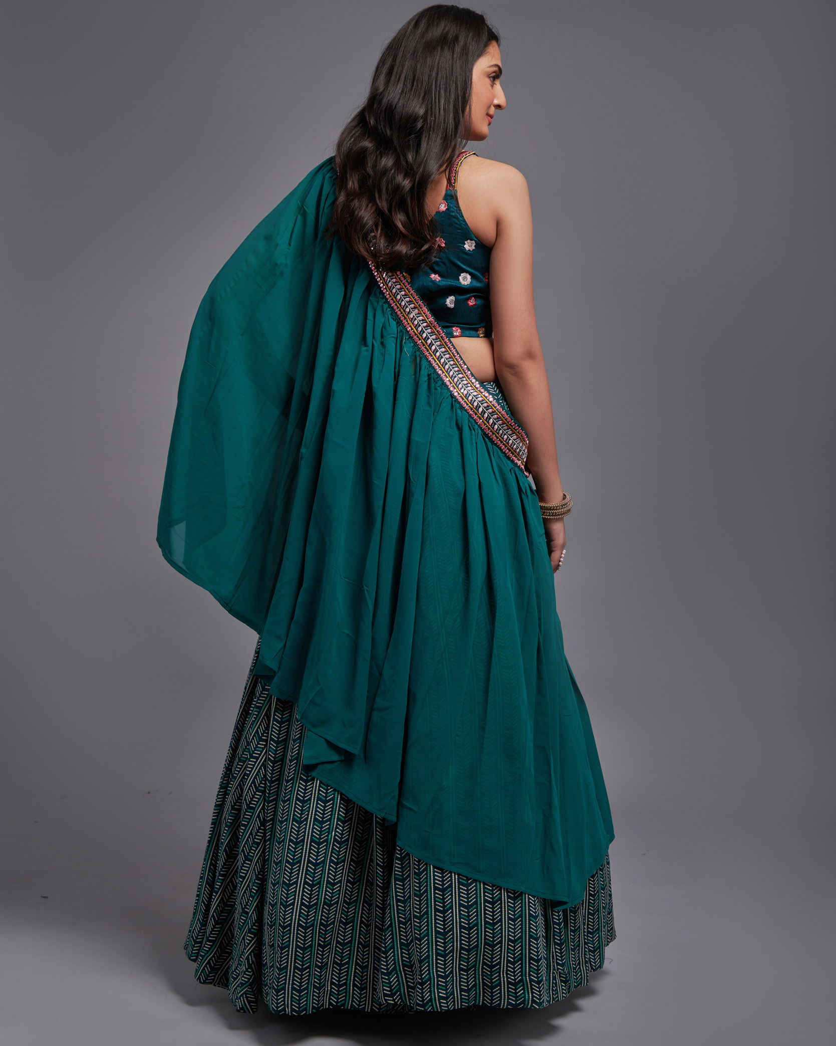 New Trending Party Wear Lehenga Semi Stitched 100% Viscose Lehenga Set With Thread Sequins Embroidery Work, Perfect For Your Special Occasion Outfits