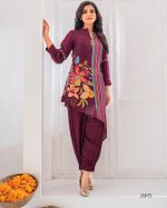 Ethnicrang Women's Natural Crepe Digital Printed Party Wear 2Pcs & 3pcs Fancy Kurti Pent With Dupatta