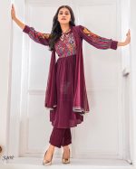 Ethnicrang Women's Natural Crepe Digital Printed Party Wear 2Pcs & 3pcs Fancy Kurti Pent With Dupatta