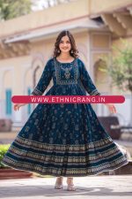 Look Stylish In Our New Affordable Range Gown Printed For All Day Comfort