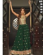 Zaveri Present Georgette Embroidery Partywear Jumpsuit Color Edition Vol 2