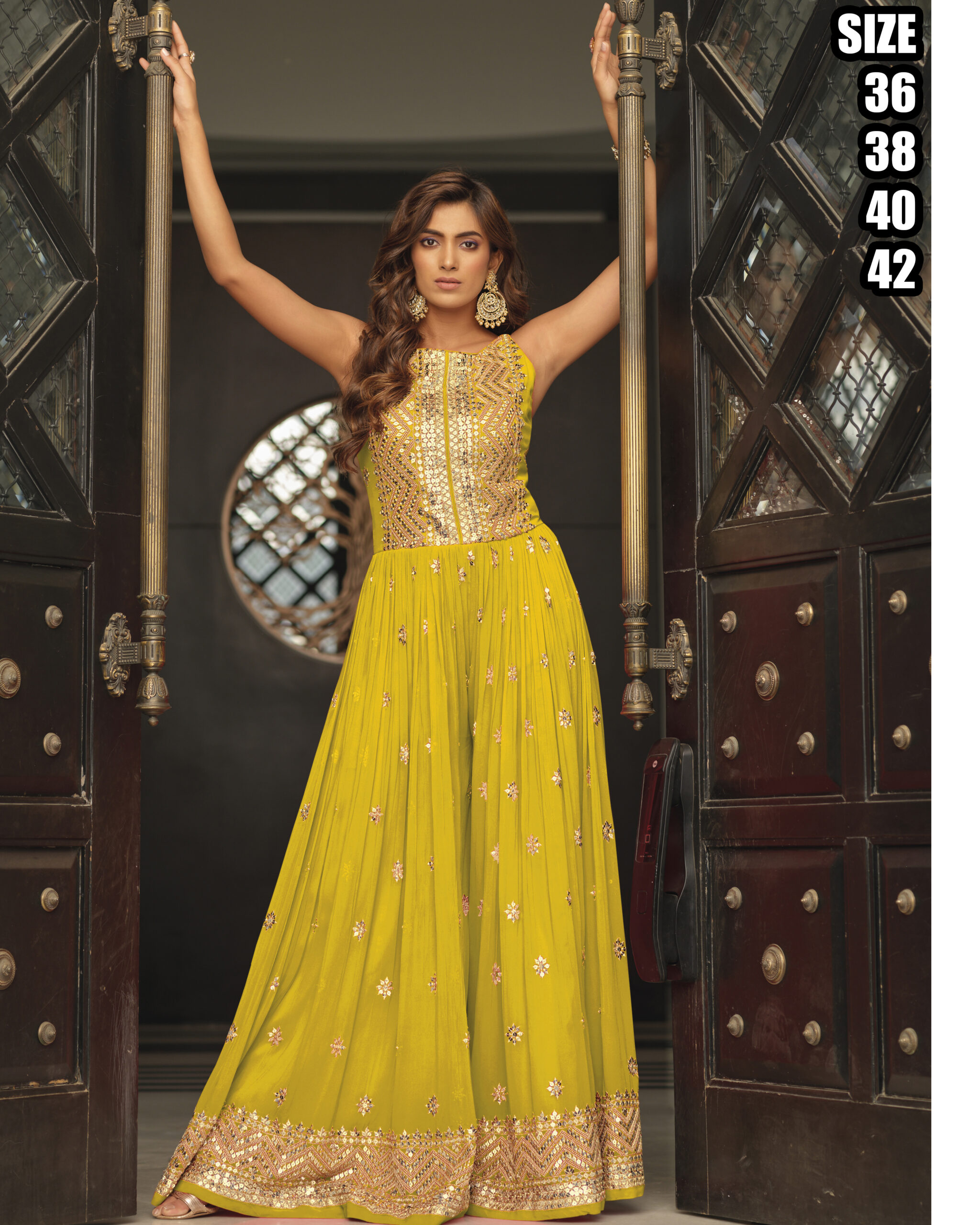Zaveri Present Georgette Embroidery Partywear Jumpsuit Color Edition Vol 2