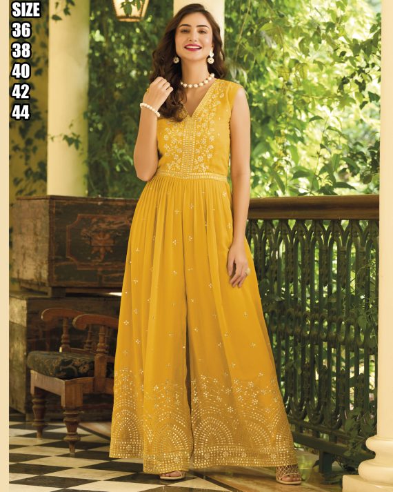 Partywear Readymade Georgette Jump Suit