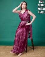 Women's Ready To Wear Embroidered Organza New Designer Saree With Blouse