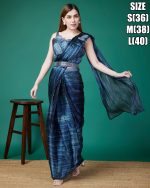 Women's Ready To Wear Embroidered Organza New Designer Saree With Blouse
