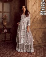 Luxurious Lakhnavi Charm Step into Style with Our Stitched Heavy Rayon Kurti Set