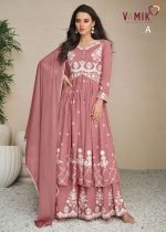 Shop the latest Lakhnavi Embroidered Kurti with Plazzo and Dupatta