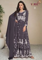 Shop the latest Lakhnavi Embroidered Kurti with Plazzo and Dupatta
