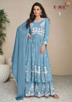 Shop the latest Lakhnavi Embroidered Kurti with Plazzo and Dupatta