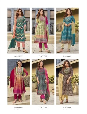 Parra Studio Libas Nayra Cut Vol 1 Muslin Fancy Designer Kurti  Set