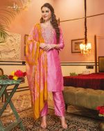 Lilac By Mayur Creation 101-106 Series Modal Silk Kurtis Bottom Dupatta Set