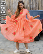 New Printed Stylish Flared Midi Dress Collections