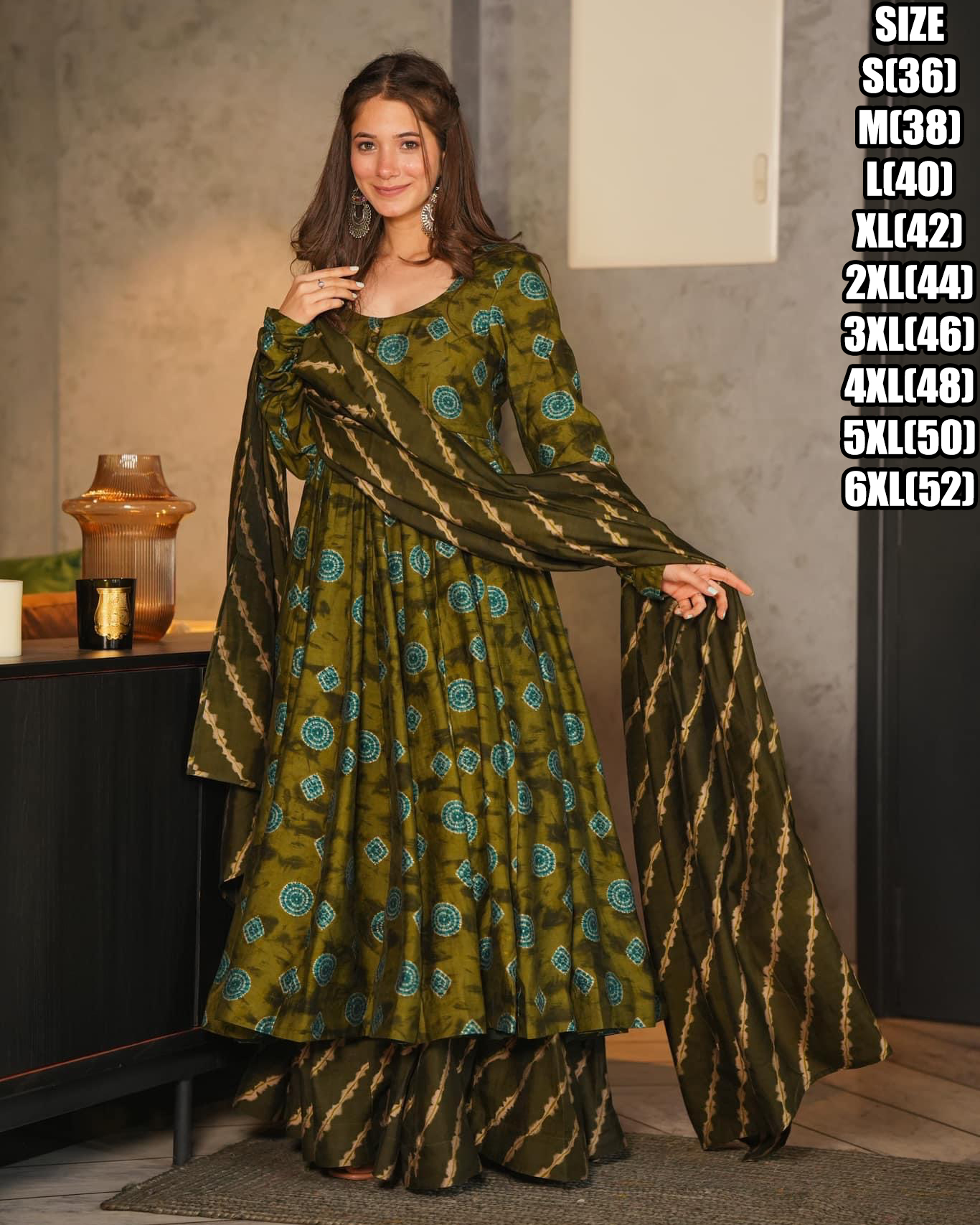 Women's Ready To Wear Heavy Georgette Digital Print Anarkali Kurti Set