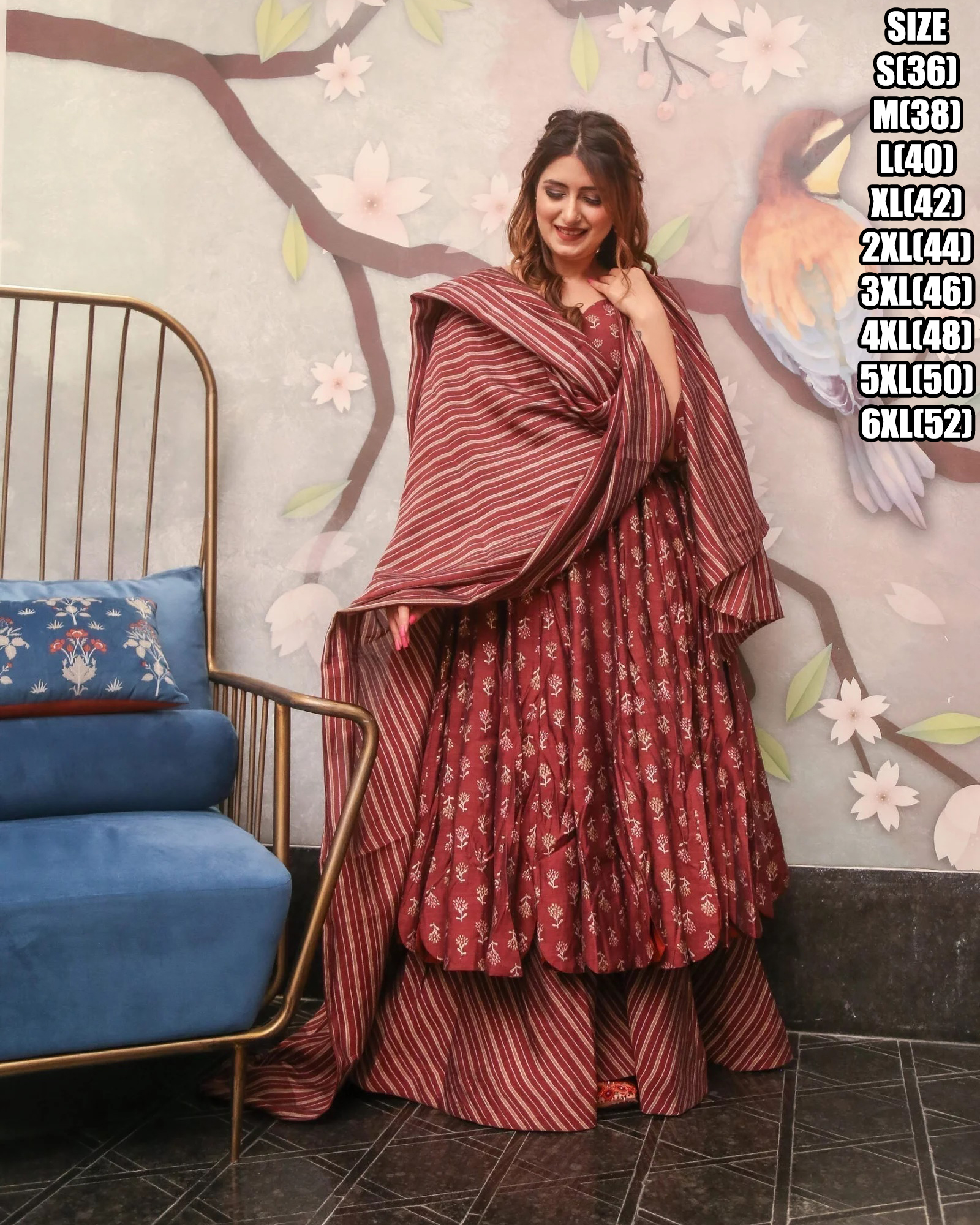 Women's Ready To Wear Heavy Georgette Digital Print Anarkali Kurti Set