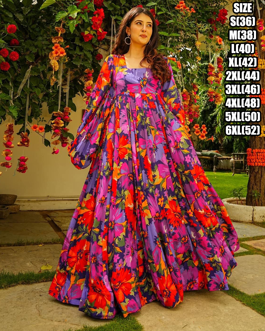 Women's Ready To Wear Heavy Georgette Digital Printed Gown With Dupatta