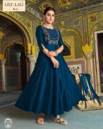 Lily & Lali Mohini Vogue Bemberg Silk Gown WIth Jacquard Dupatta